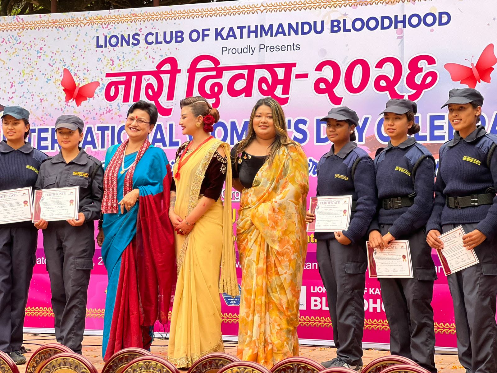 लायन्स क्लबबाट १११ जना महिलाहरुलाई बिशेष सम्मान